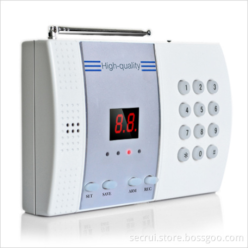 Wireless home security alarm system with 99zones